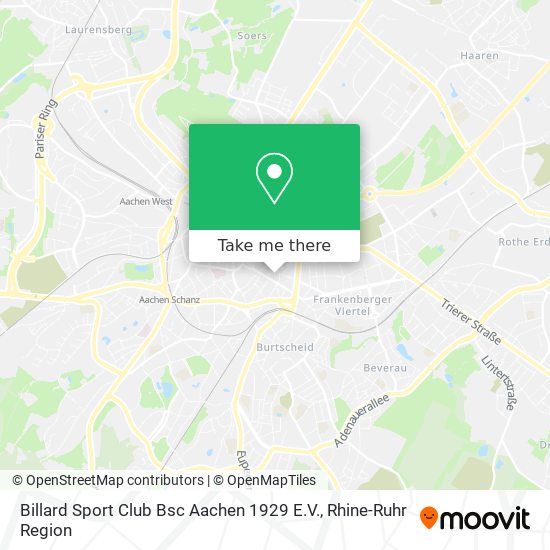 Billard Sport Club Bsc Aachen 1929 E.V. map