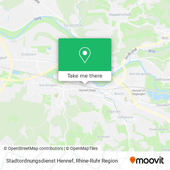 Stadtordnungsdienst Hennef map