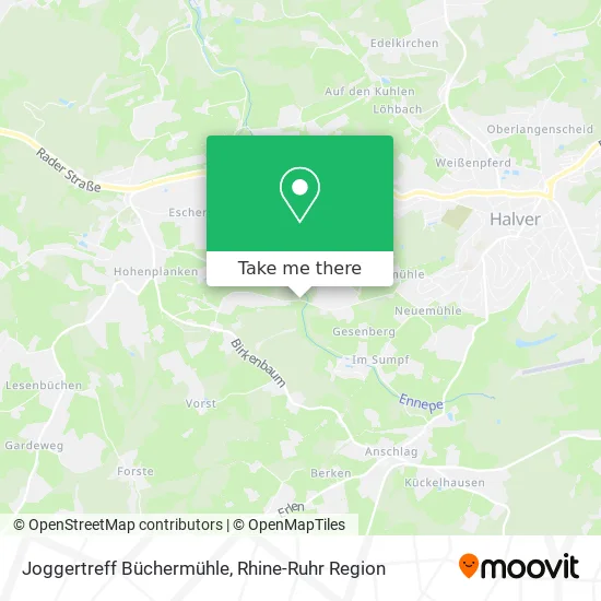 Карта Joggertreff Büchermühle