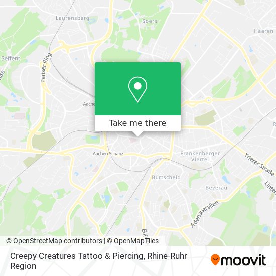 Creepy Creatures Tattoo & Piercing map