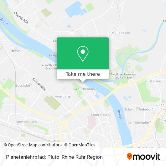 Planetenlehrpfad: Pluto map