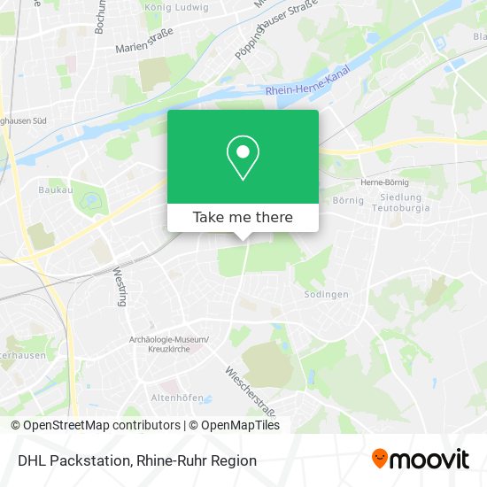 DHL Packstation map