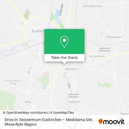 Drive In Testzentrum Euskirchen – Medidama Gbr map