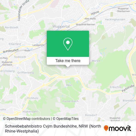 Карта Schwebebahnbistro Cvjm Bundeshöhe
