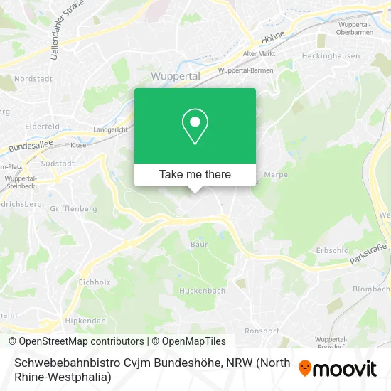 Schwebebahnbistro Cvjm Bundeshöhe map