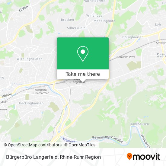Bürgerbüro Langerfeld map
