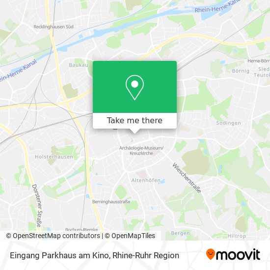 Eingang Parkhaus am Kino map