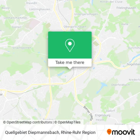 Карта Quellgebiet Diepmannsbach