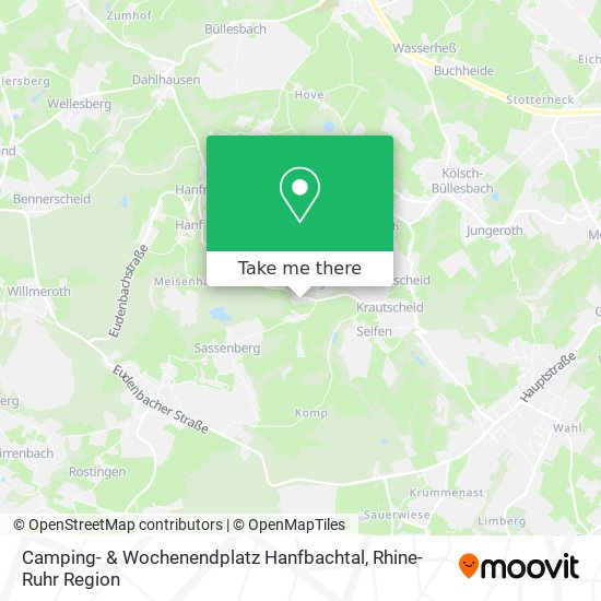 Camping- & Wochenendplatz Hanfbachtal map