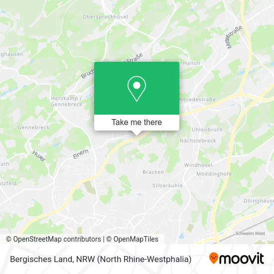 Карта Bergisches Land