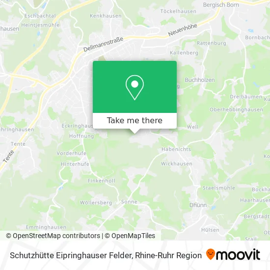 Карта Schutzhütte Eipringhauser Felder