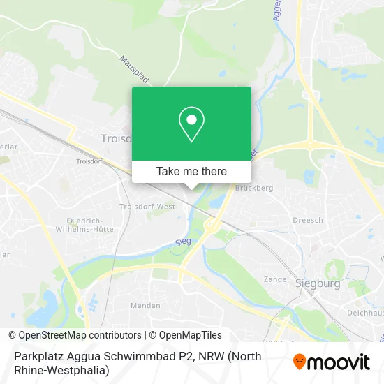 Карта Parkplatz Aggua Schwimmbad P2