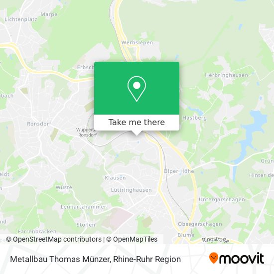 Metallbau Thomas Münzer map