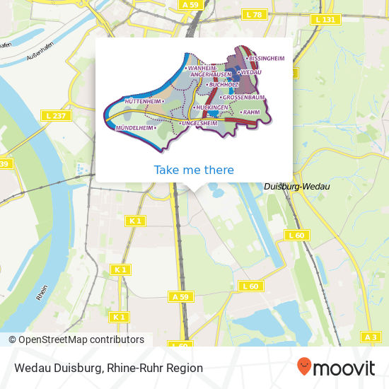 Wedau Duisburg map