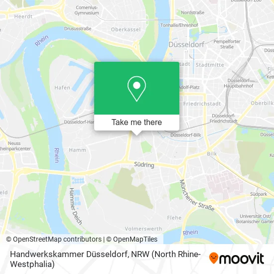 Карта Handwerkskammer Düsseldorf
