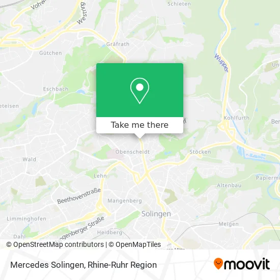 Карта Mercedes Solingen
