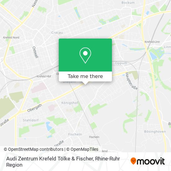 Audi Zentrum Krefeld Tölke & Fischer map