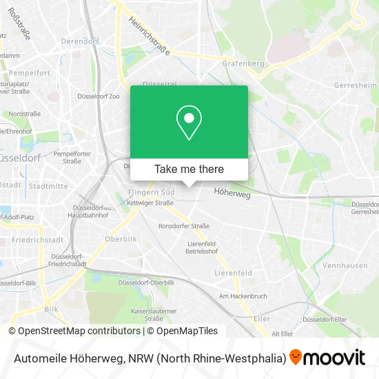 Карта Automeile Höherweg