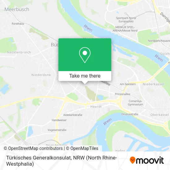 Карта Türkisches Generalkonsulat