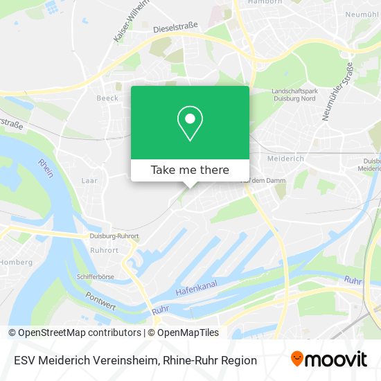 ESV Meiderich Vereinsheim map