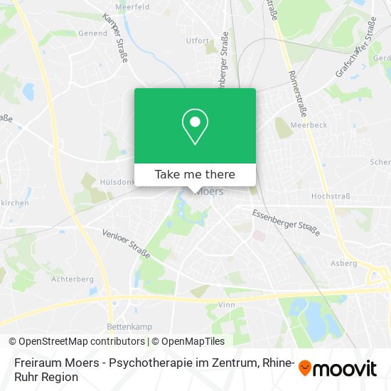 Freiraum Moers - Psychotherapie im Zentrum map
