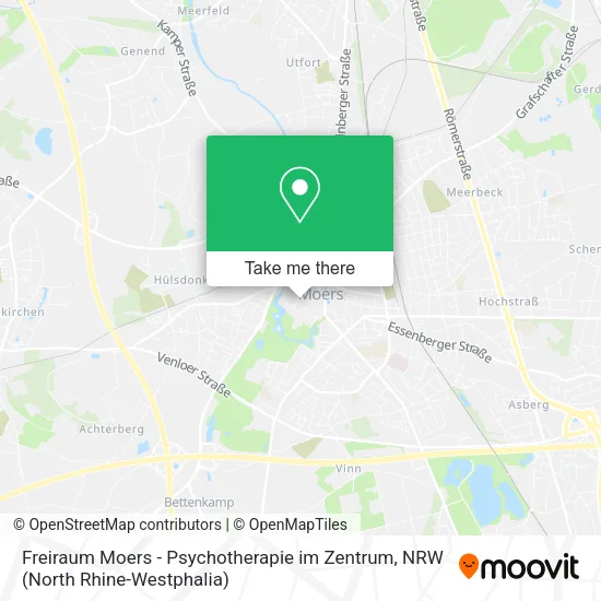 Карта Freiraum Moers - Psychotherapie im Zentrum