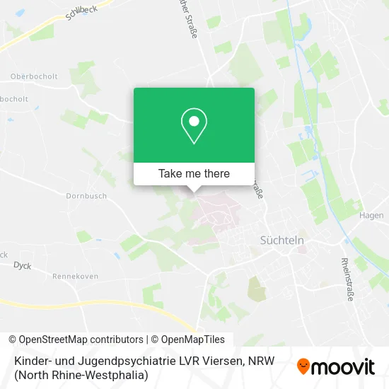 Kinder- und Jugendpsychiatrie LVR Viersen map