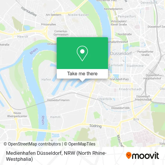 Medienhafen Düsseldorf map