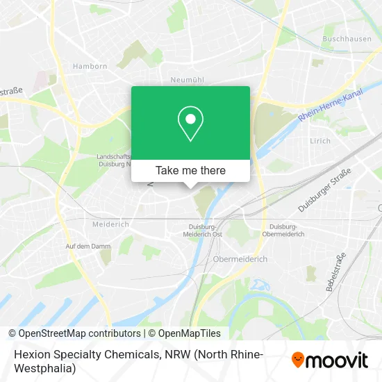 Карта Hexion Specialty Chemicals