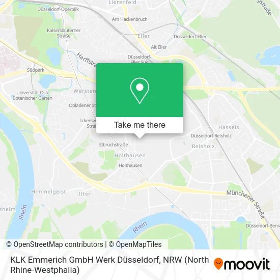 Карта KLK Emmerich GmbH Werk Düsseldorf