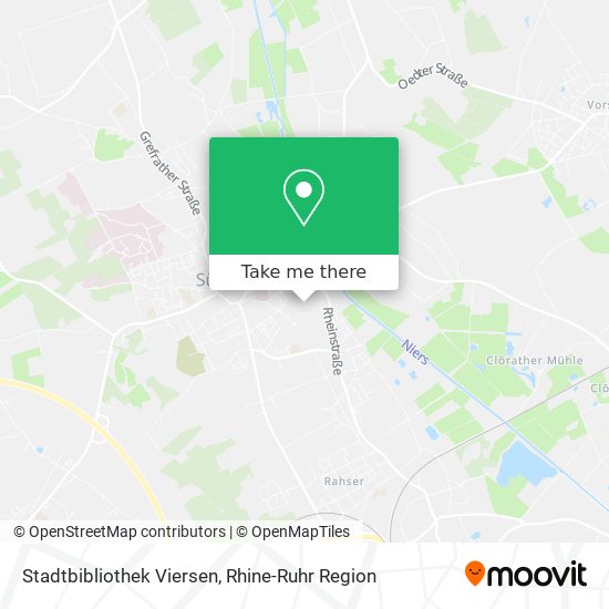 Stadtbibliothek Viersen map
