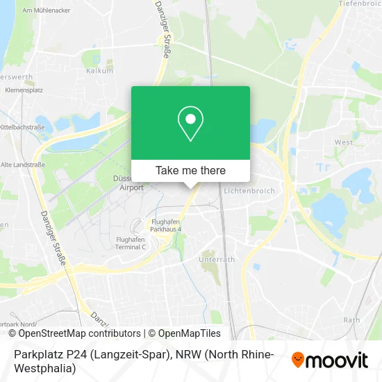 Карта Parkplatz P24 (Langzeit-Spar)