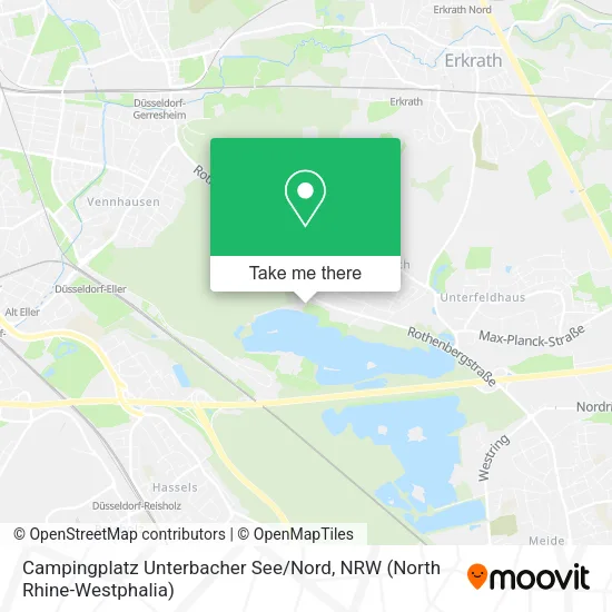 Карта Campingplatz Unterbacher See / Nord