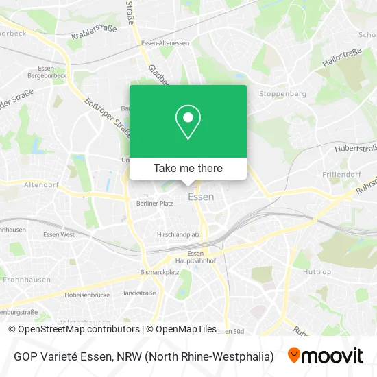 Карта GOP Varieté Essen