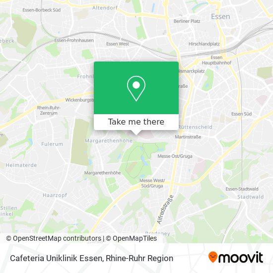 Cafeteria Uniklinik Essen map