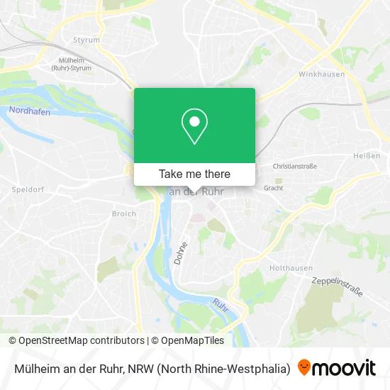 Карта Mülheim an der Ruhr