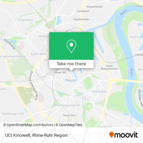 UCI Kinowelt map