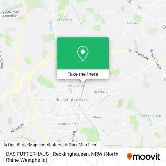 Карта DAS FUTTERHAUS - Recklinghausen