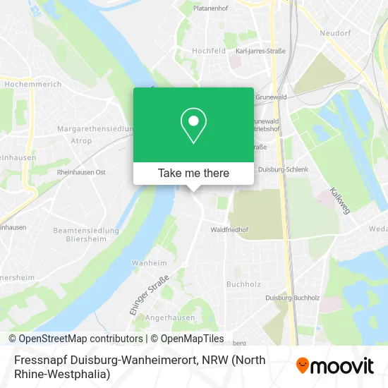 Карта Fressnapf Duisburg-Wanheimerort