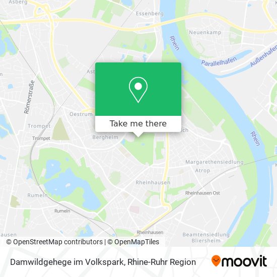Damwildgehege im Volkspark map