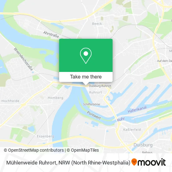 Карта Mühlenweide Ruhrort