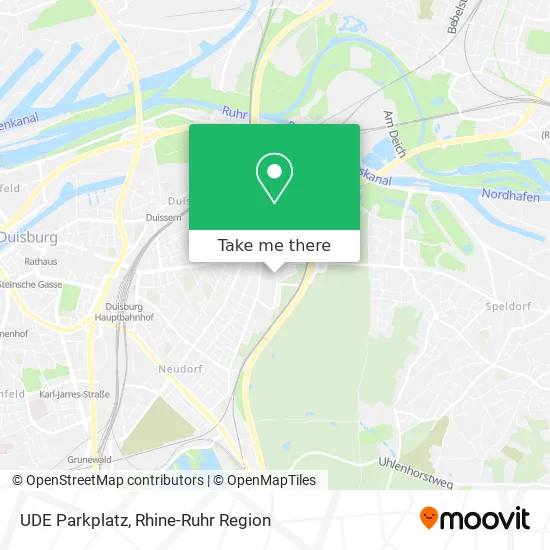 Карта UDE Parkplatz
