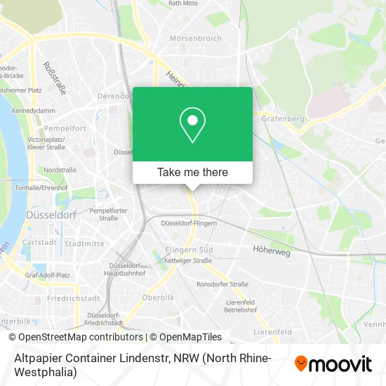Altpapier Container Lindenstr map
