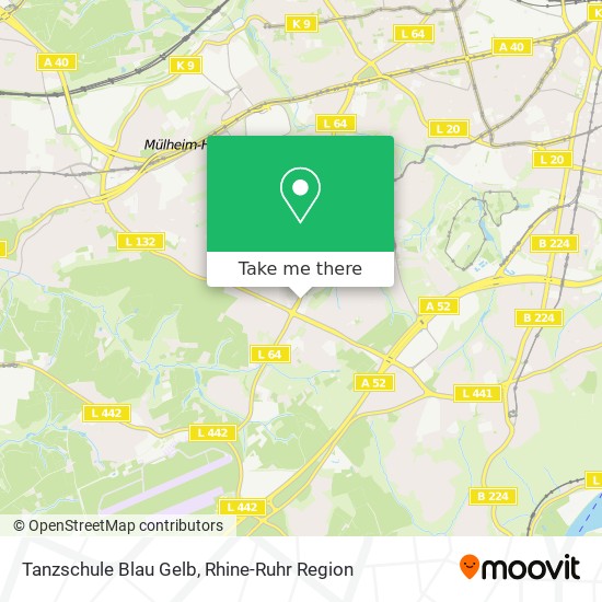 Tanzschule Blau Gelb map