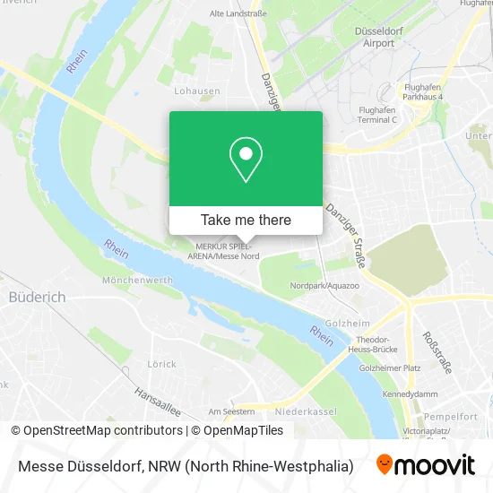 Карта Messe Düsseldorf