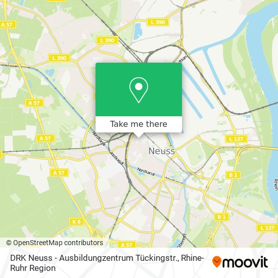 DRK Neuss - Ausbildungzentrum Tückingstr. map