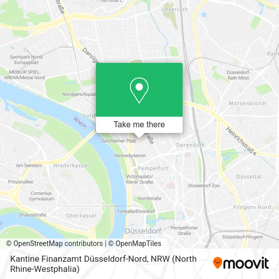 Карта Kantine Finanzamt Düsseldorf-Nord