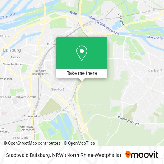 Карта Stadtwald Duisburg