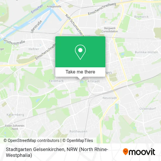 Stadtgarten Gelsenkirchen map