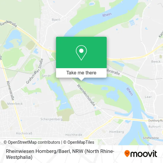 Карта Rheinwiesen Homberg/Baerl